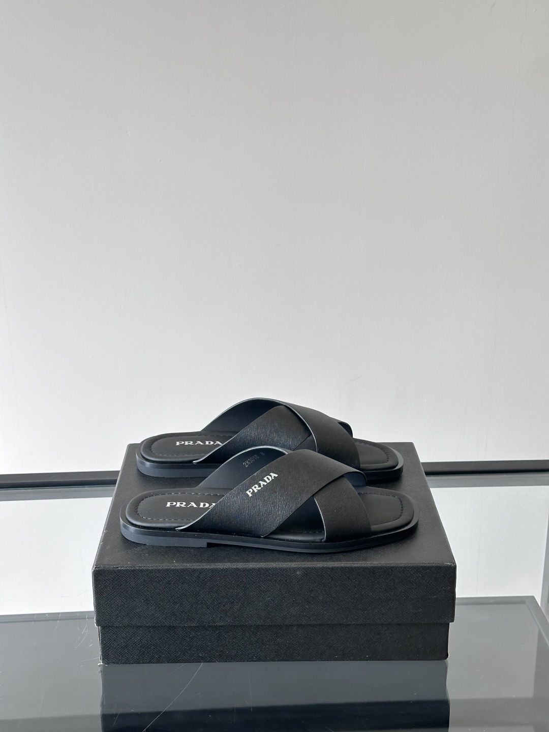 PRADA Leather Crisscross Sandals | Comfortable & Stylish Casual Shoes