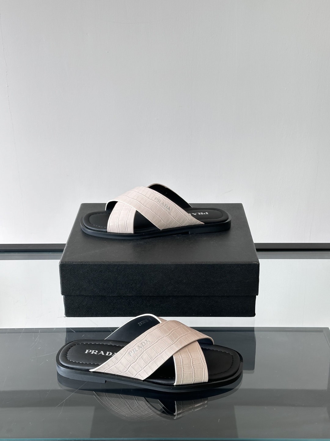 PRADA Luxury Crisscross Leather Sandals, Comfortable and Durable, Size 39-44 5 cmp i1742968504068 1095 0 3