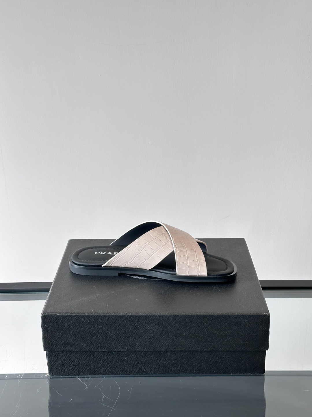 PRADA Luxury Crisscross Leather Sandals, Comfortable and Durable, Size 39-44 7 cmp i1742968505560 4445 0 5