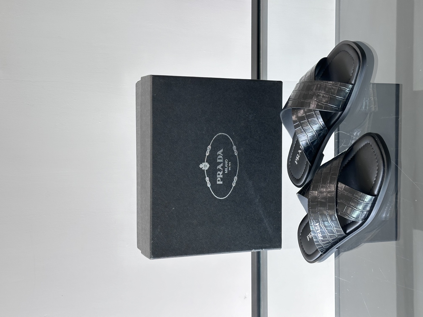 Prada Leather Crisscross Sandals, Luxury Comfort, Handmade, Size 39-44 6 cmp i1742968616781 9602 0 4