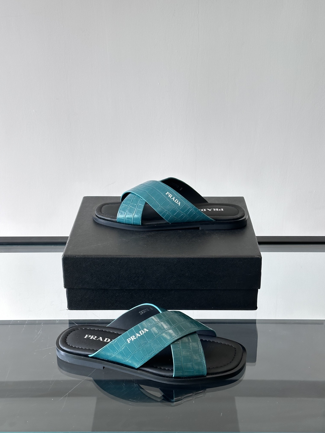 PRADA Leather Crisscross Sandals - Luxurious Comfort, Durable Leather Sole 5 cmp i1742968627460 3066 0 3