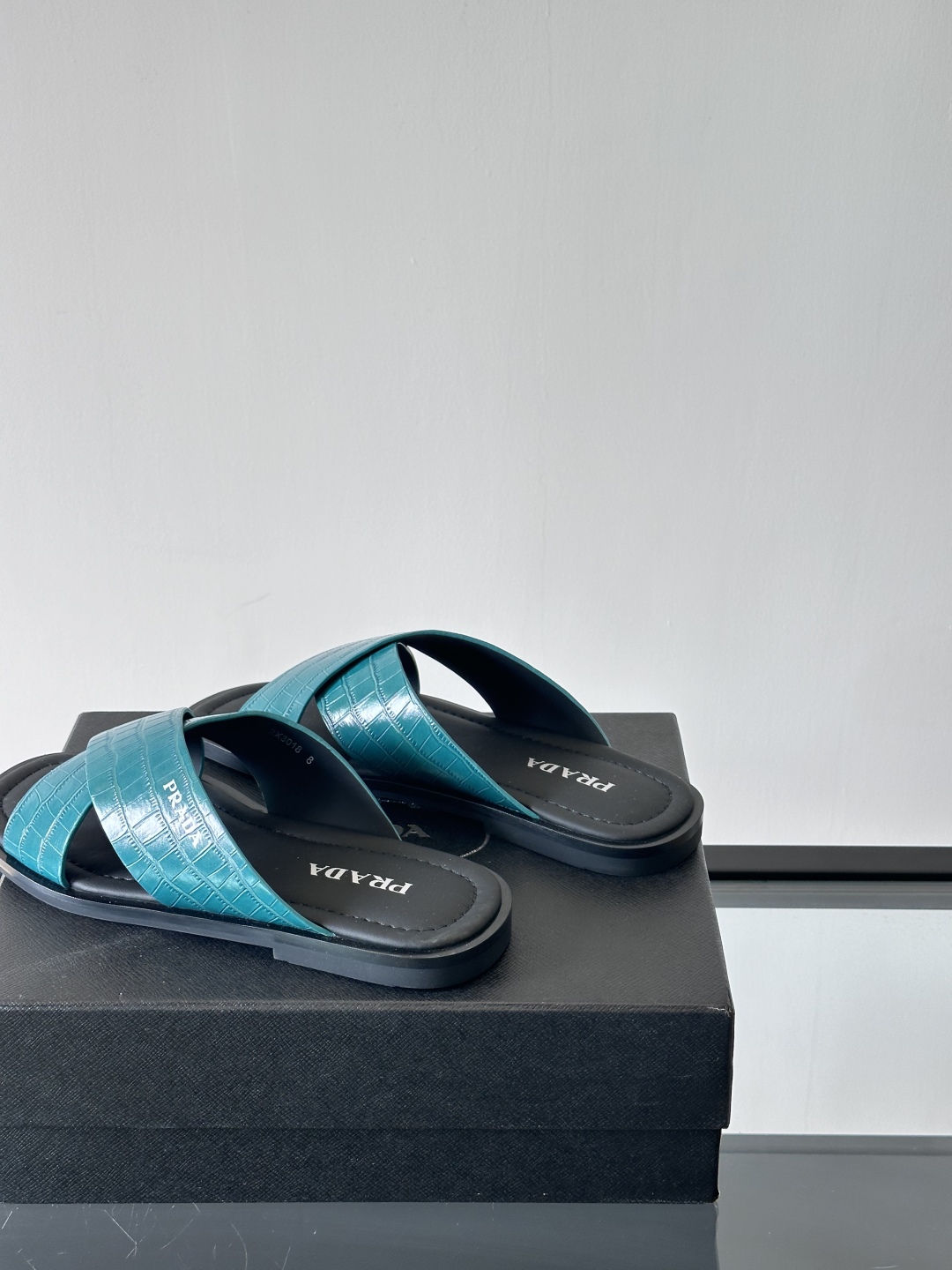 PRADA Leather Crisscross Sandals - Luxurious Comfort, Durable Leather Sole 8 cmp i1742968627485 4610 0 6