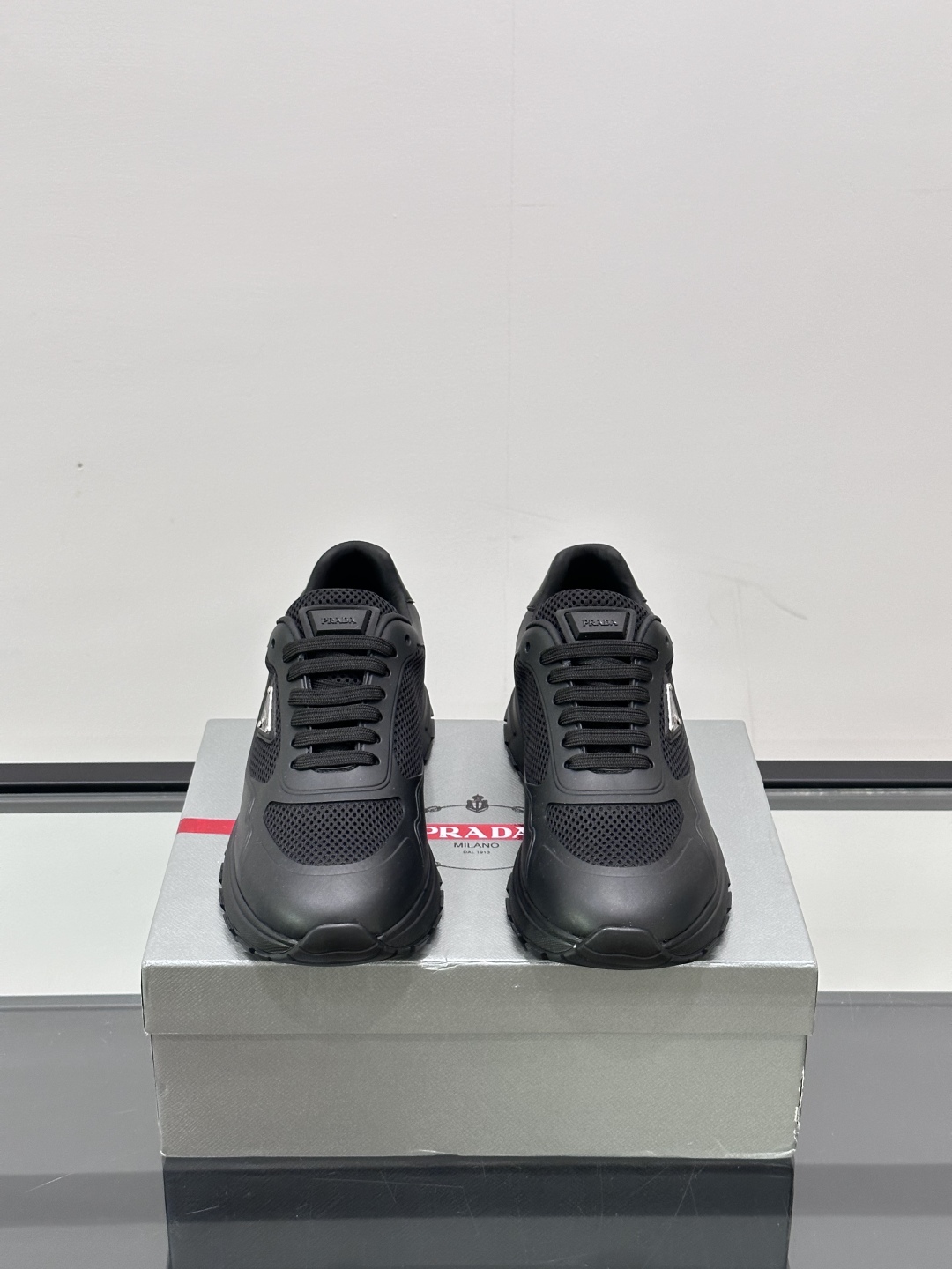 ◾️▫️Prad*拉达2025新品男士时尚运动鞋，进口小牛皮拼接网面材料，内里头层小牛皮搭配小牛鞋垫，鞋
