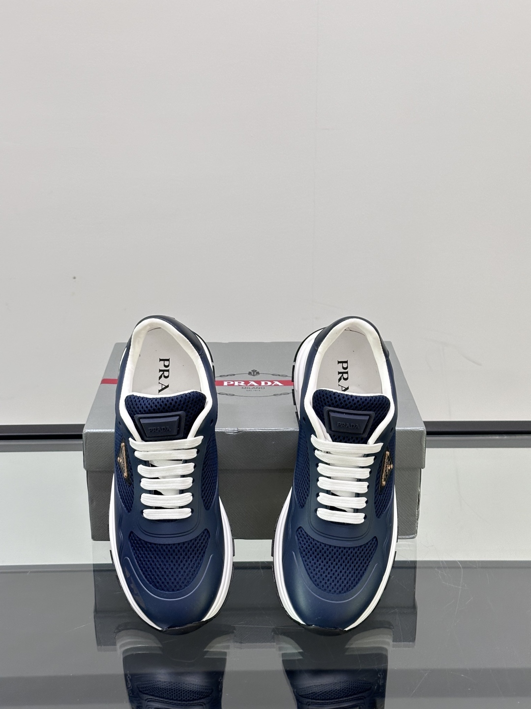 ◾️▫️Prad*拉达2025新品男士时尚运动鞋，进口小牛皮拼接网面材料，内里头层小牛皮搭配小牛鞋垫，鞋