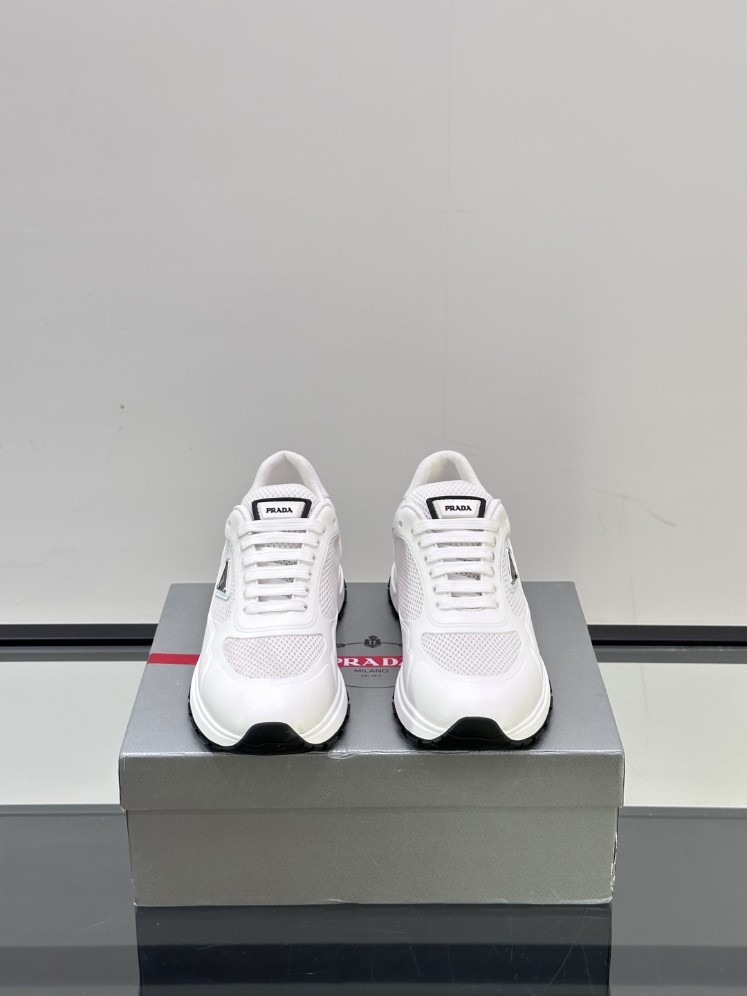 ◾️▫️Prad*拉达2025新品男士时尚运动鞋，进口小牛皮拼接网面材料，内里头层小牛皮搭配小牛鞋垫，鞋