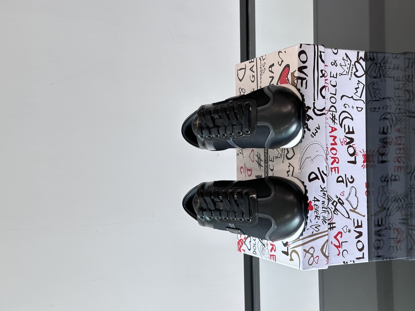 ◾️▫️DG高端精品男士休闲运动鞋！进口头层牛皮拼接网布打造，拼接整体造型的点睛之笔，提升格调的必备单品