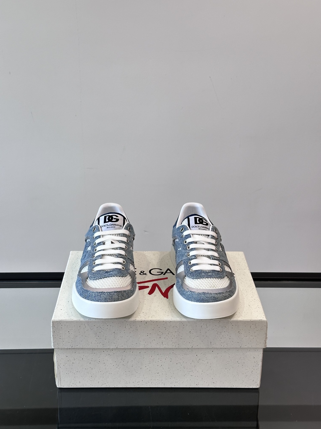 Dolce & Gabbana Strobel Portofino 杜嘉班纳男士休闲鞋👟，全新男士牛仔拼
