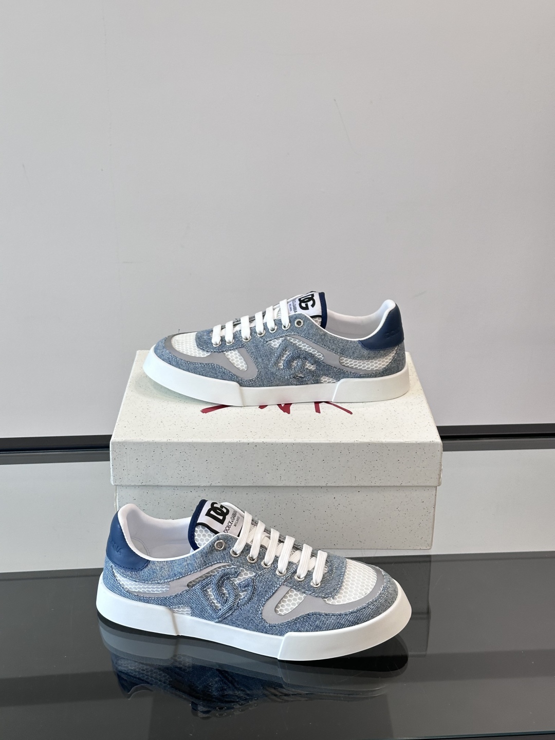 Dolce & Gabbana Strobel Portofino 杜嘉班纳男士休闲鞋👟，全新男士牛仔拼