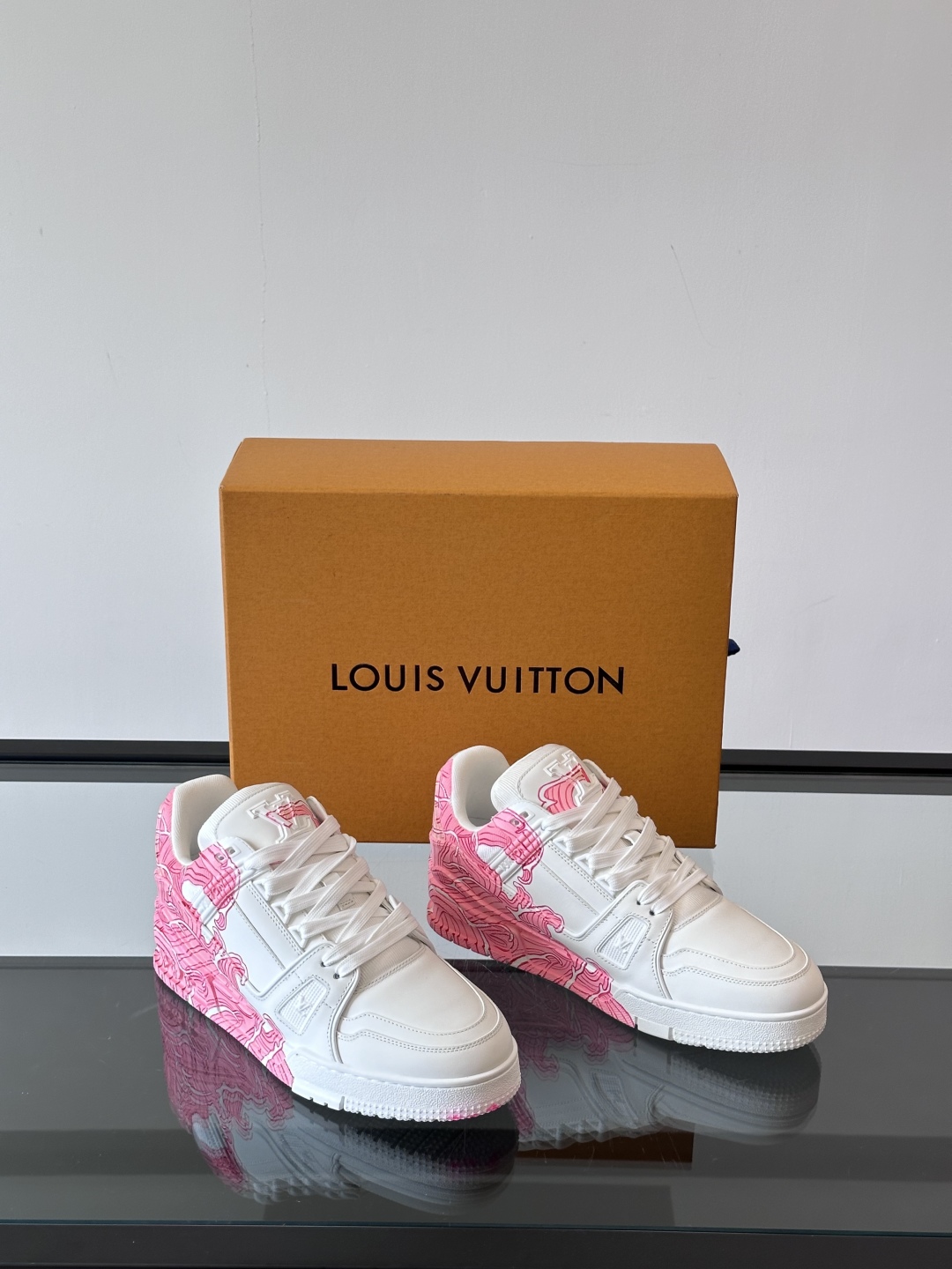 Louis Vuitton L Trainer Sneakers - Hand-Painted Wave Design, Custom Edition 6 cmp i1747561617028 2986 0 4