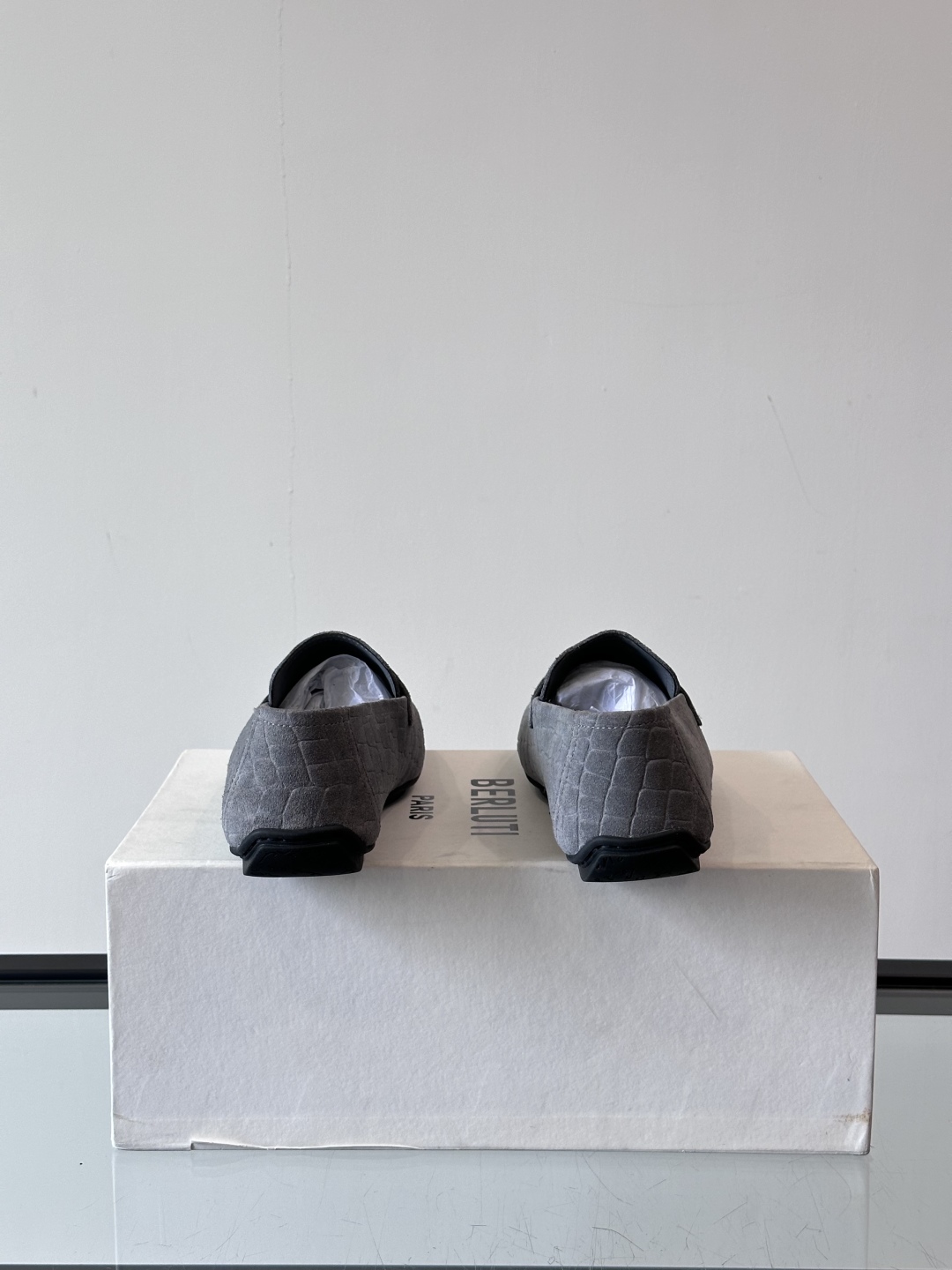 Berluti/布鲁提Eden Scritto图纹皮革便鞋男士套脚款，采用进口牛皮鞋面 柔软有型 舒适透