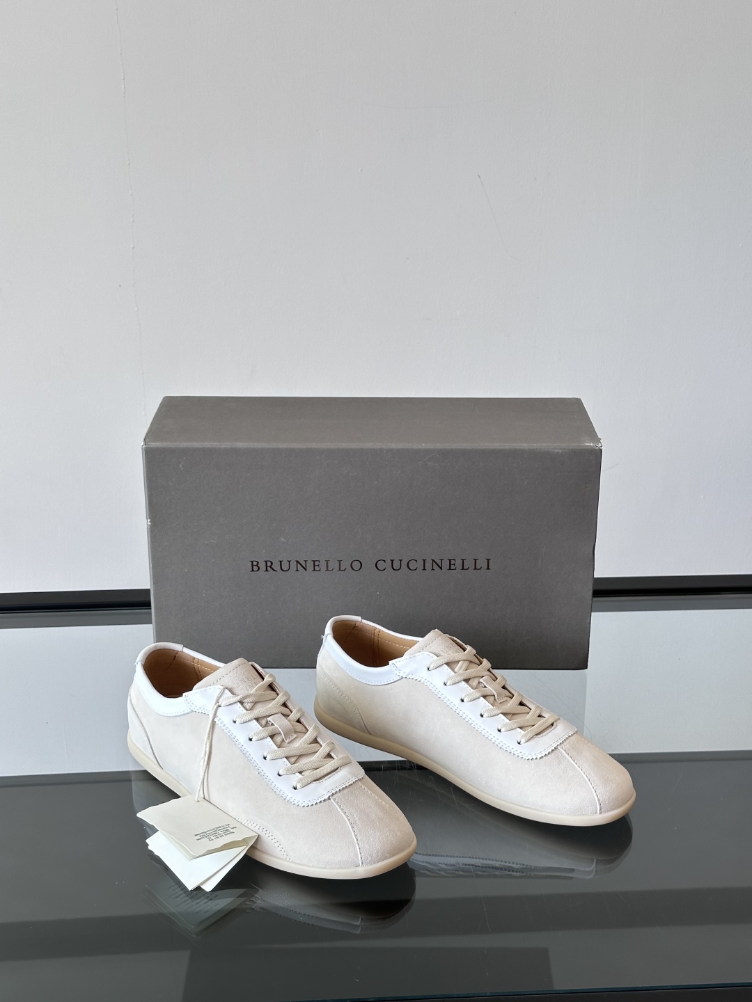Brunello Cucinelli  SS25🆕春夏新款拼色运动板男鞋 此款运动鞋面料采用意大利进口麂