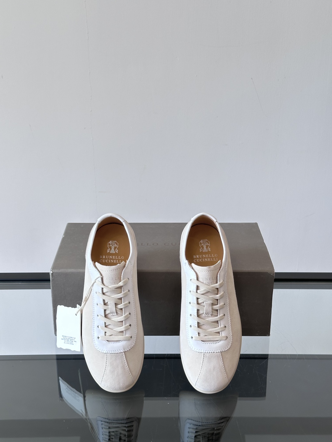Brunello Cucinelli  SS25🆕春夏新款拼色运动板男鞋 此款运动鞋面料采用意大利进口麂