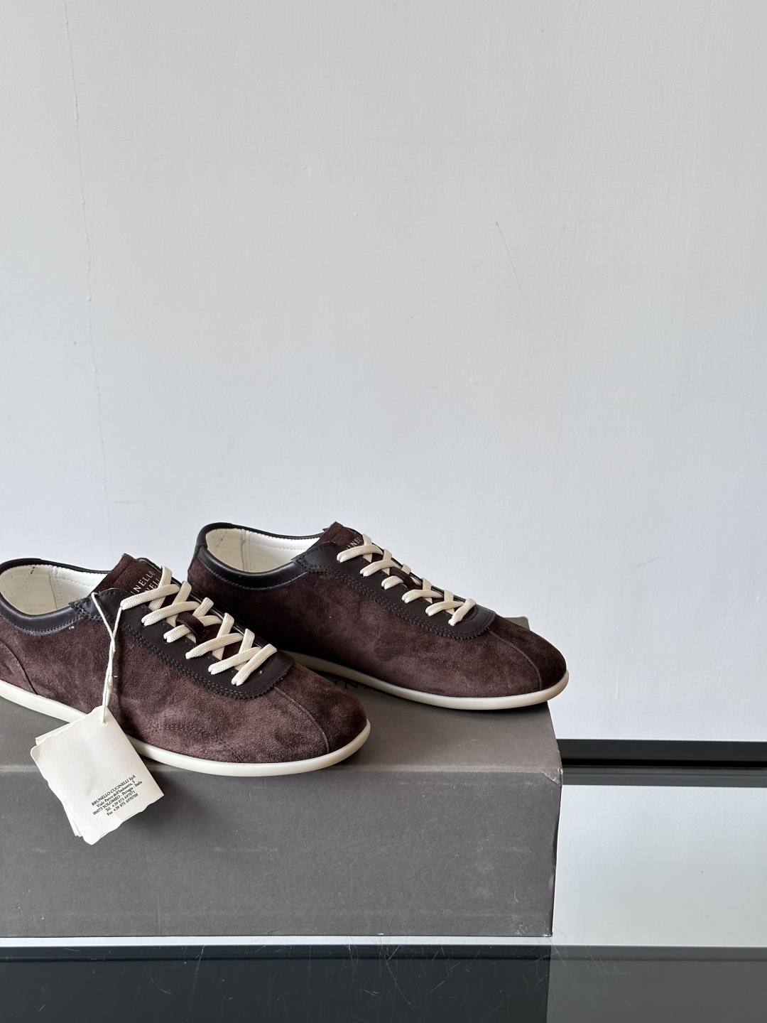 Brunello Cucinelli  SS25🆕春夏新款拼色运动板男鞋 此款运动鞋面料采用意大利进口麂