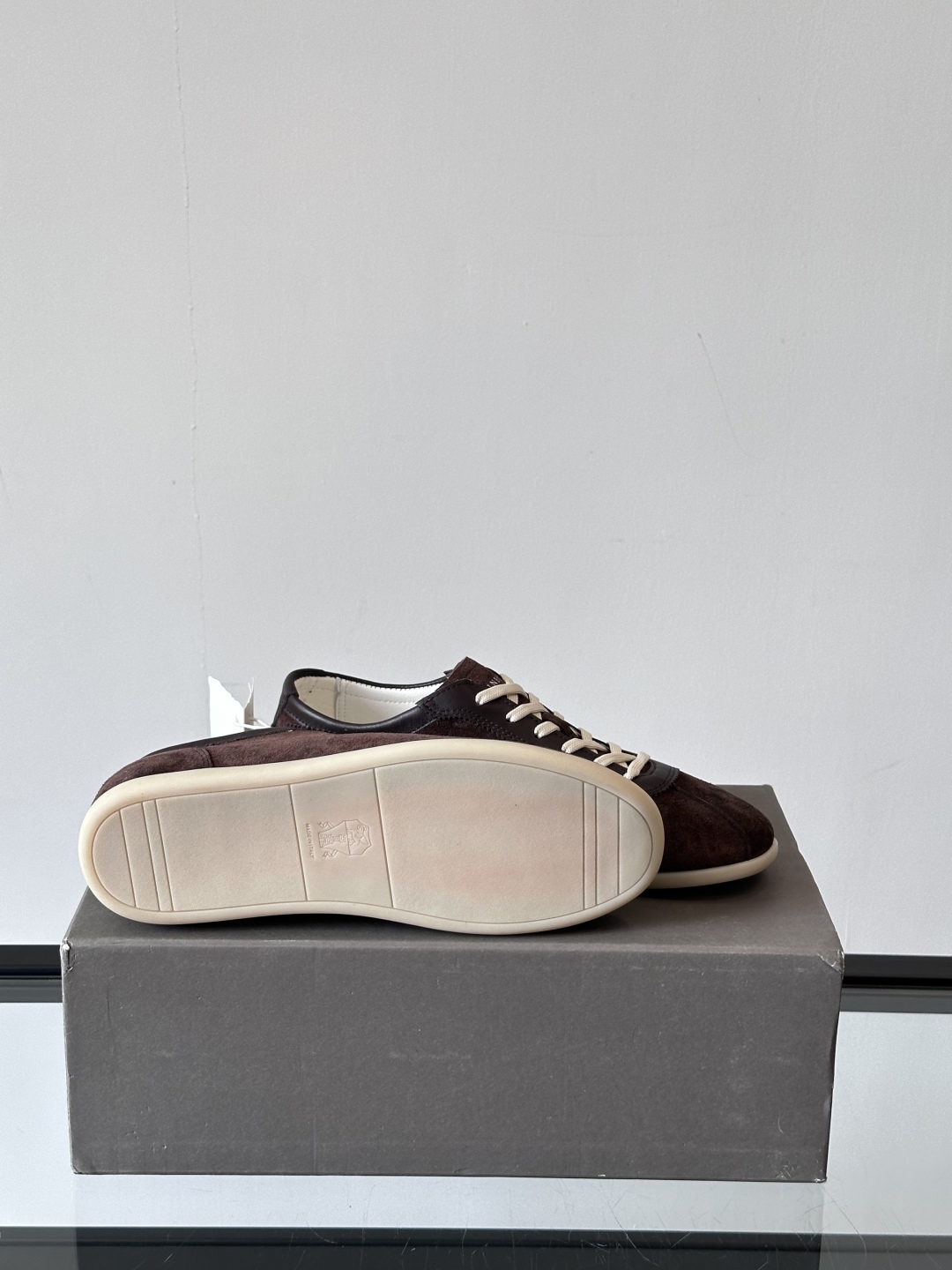 Brunello Cucinelli  SS25🆕春夏新款拼色运动板男鞋 此款运动鞋面料采用意大利进口麂