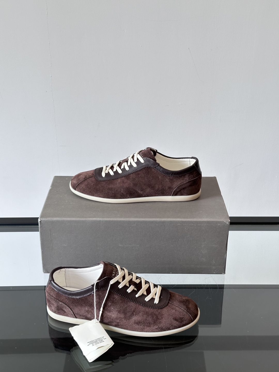 Brunello Cucinelli  SS25🆕春夏新款拼色运动板男鞋 此款运动鞋面料采用意大利进口麂