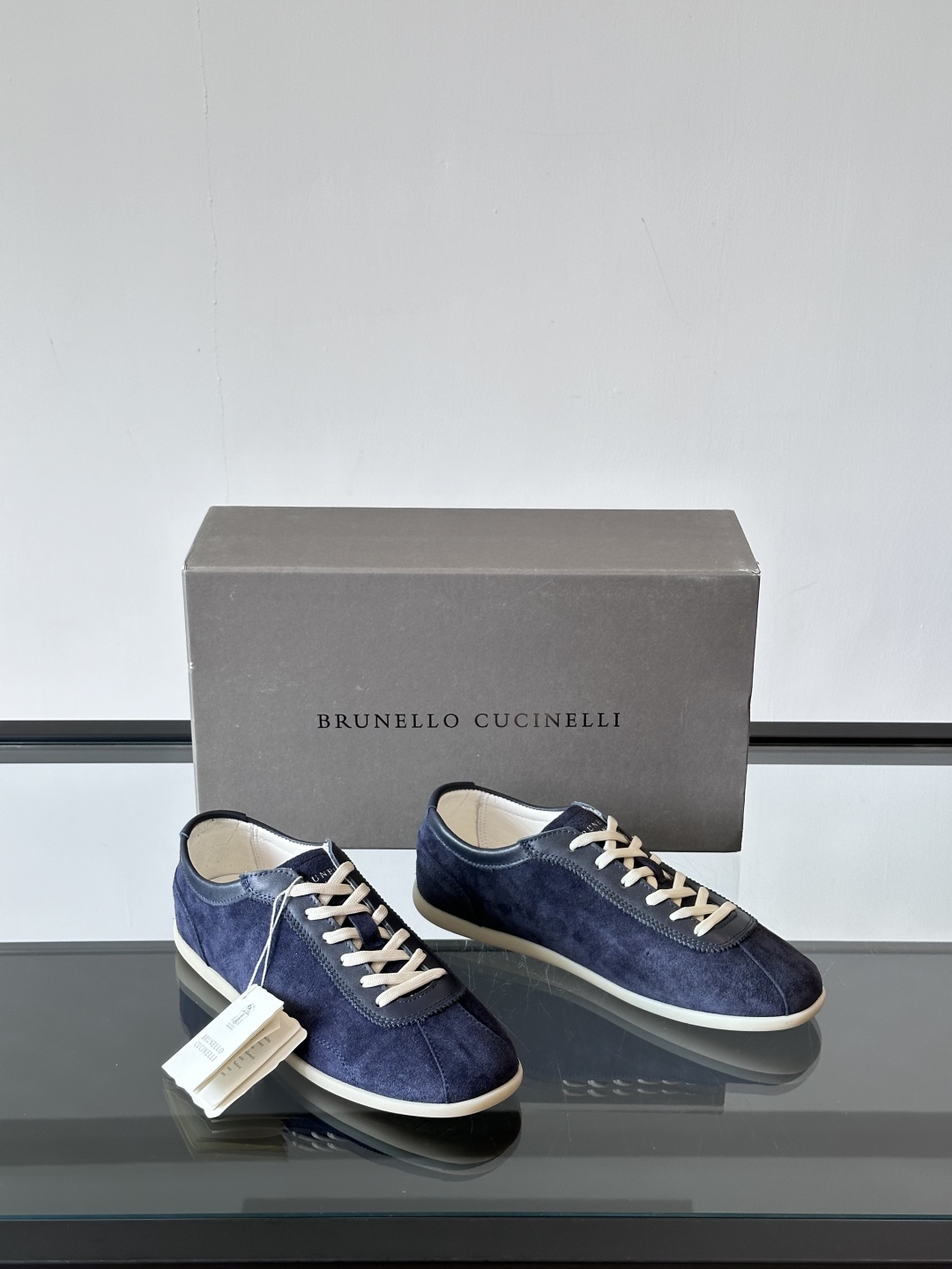 Brunello Cucinelli  SS25🆕春夏新款拼色运动板男鞋 此款运动鞋面料采用意大利进口麂