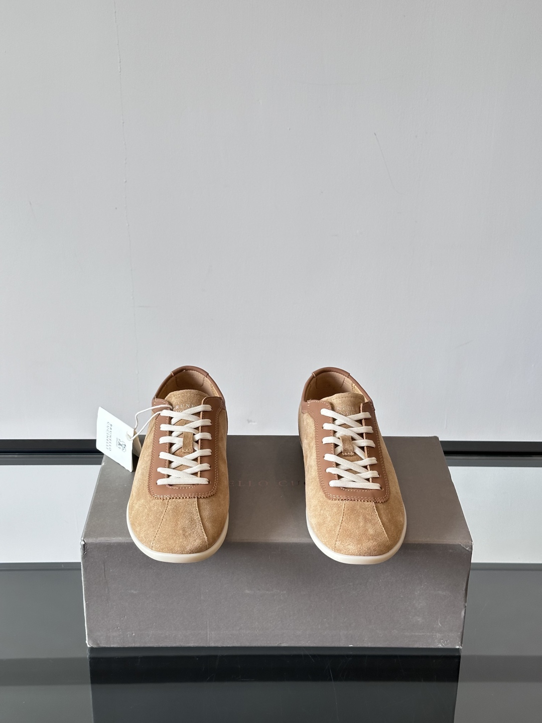 Brunello Cucinelli  SS25🆕春夏新款拼色运动板男鞋 此款运动鞋面料采用意大利进口麂