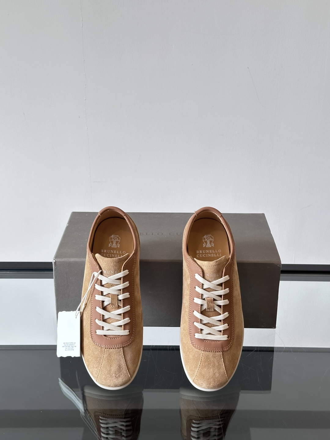 Brunello Cucinelli  SS25🆕春夏新款拼色运动板男鞋 此款运动鞋面料采用意大利进口麂