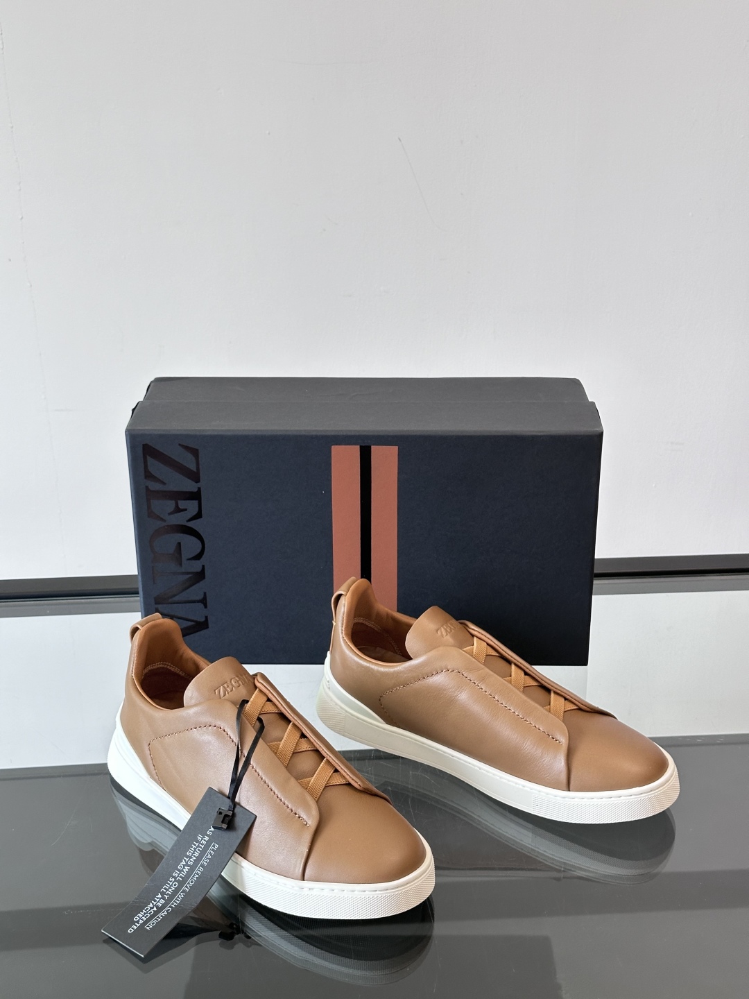 ZEGNA 杰尼亚 奢华休闲TriPle Stitch™ 2025新款男士休闲鞋，选用进口牛皮打造，丰富