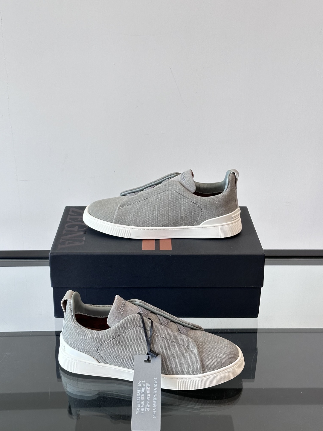 ZEGNA 杰尼亚 奢华休闲TriPle Stitch™ 2025新款男士休闲鞋，选用进口水洗牛仔面料打