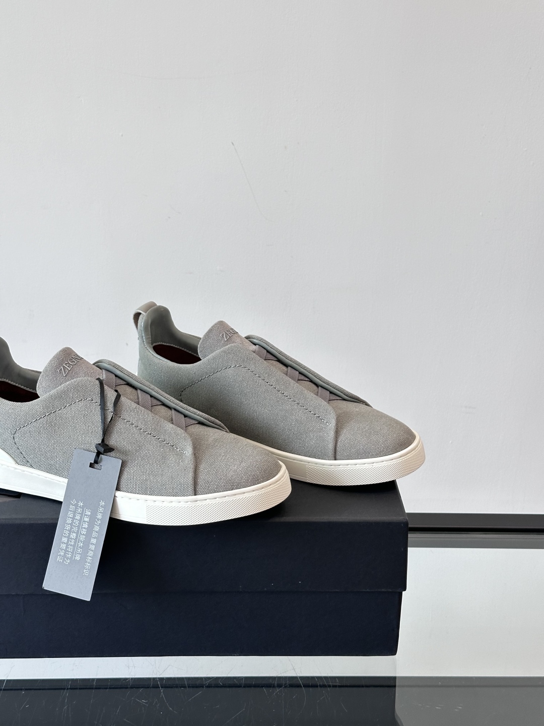 ZEGNA 杰尼亚 奢华休闲TriPle Stitch™ 2025新款男士休闲鞋，选用进口水洗牛仔面料打