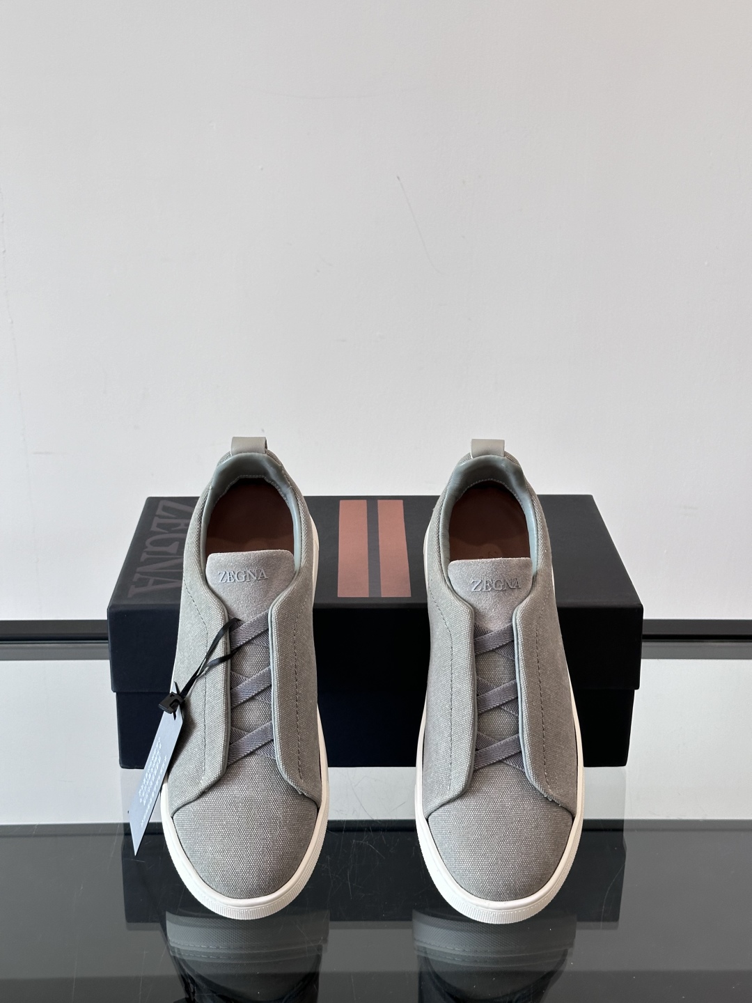 ZEGNA 杰尼亚 奢华休闲TriPle Stitch™ 2025新款男士休闲鞋，选用进口水洗牛仔面料打