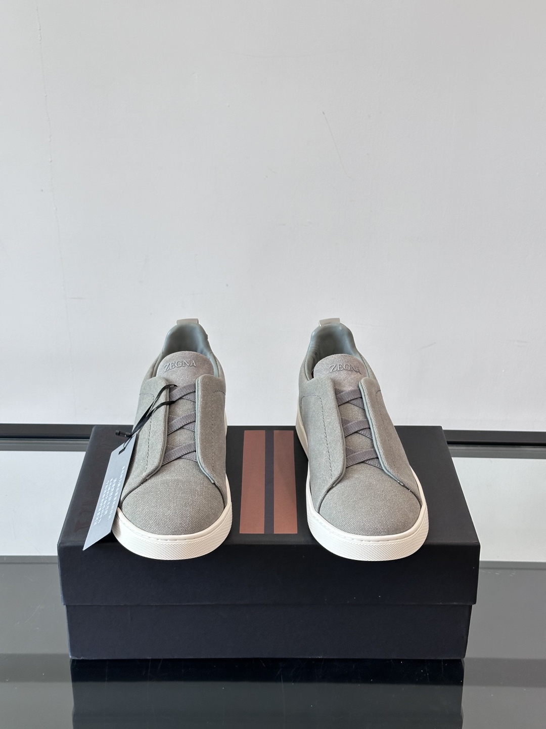 ZEGNA 杰尼亚 奢华休闲TriPle Stitch™ 2025新款男士休闲鞋，选用进口水洗牛仔面料打