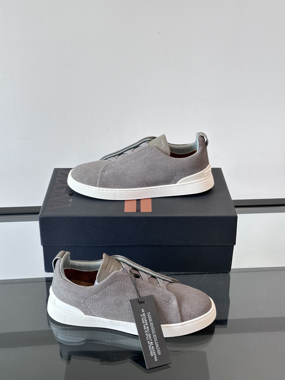 ZEGNA 杰尼亚 奢华休闲TriPle Stitch™ 2025新款男士休闲鞋，选用进口水洗牛仔面料打