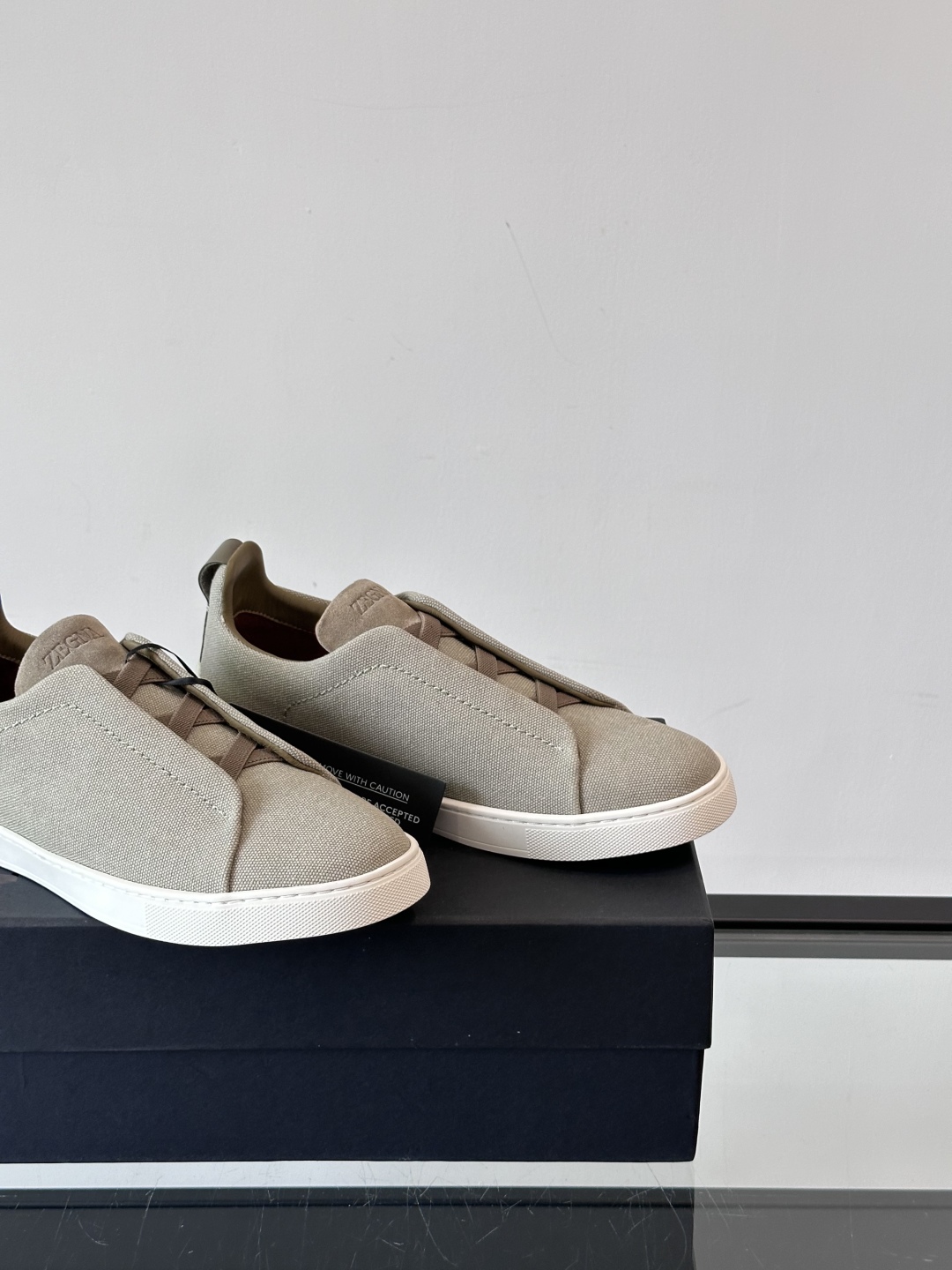 ZEGNA 杰尼亚 奢华休闲TriPle Stitch™ 2025新款男士休闲鞋，选用进口水洗牛仔面料打