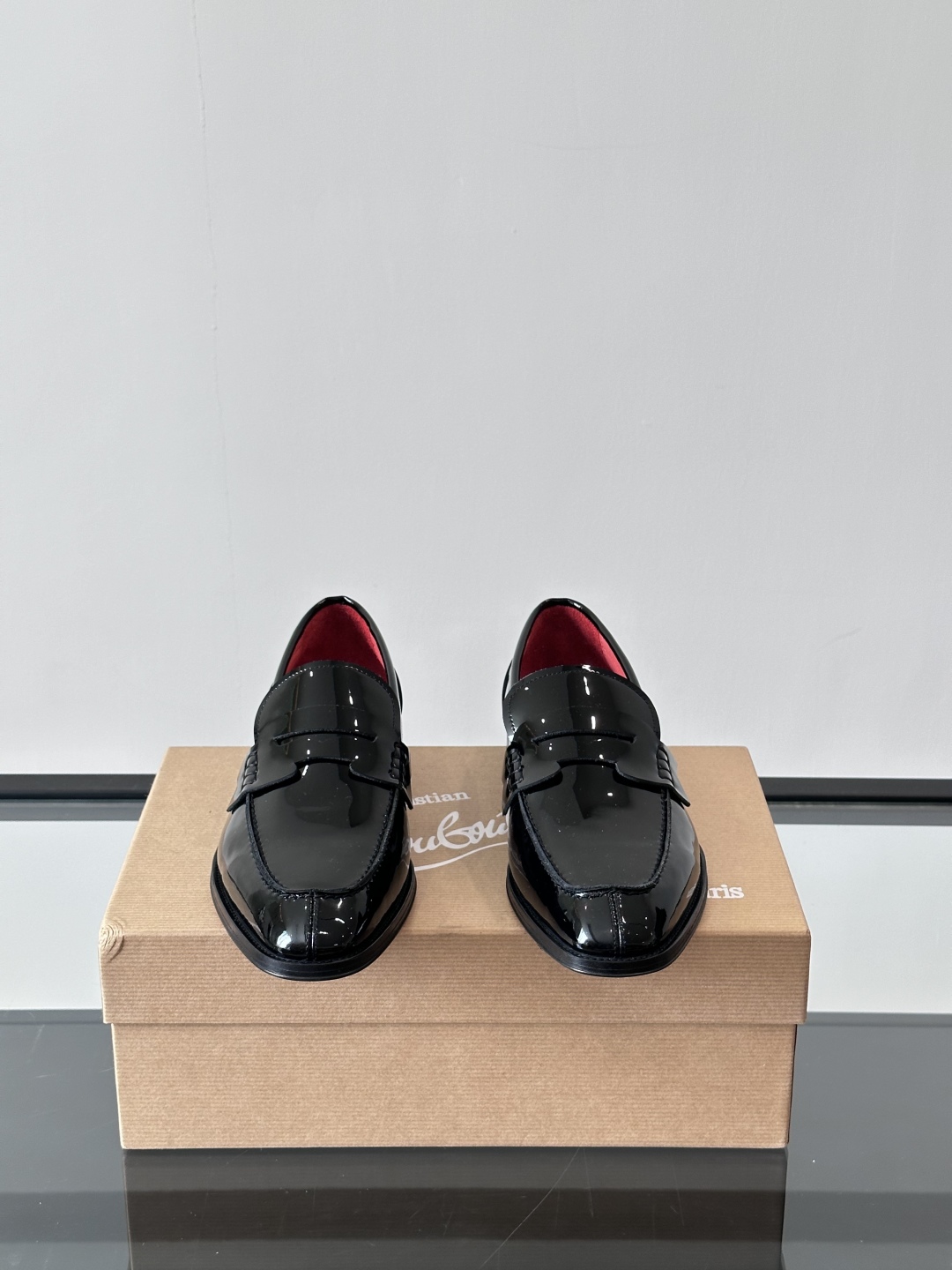 Christia*.Loubouti*高端男士商务正装皮鞋，原版真牛皮大红底，意大利进口牛皮大底，头层牛