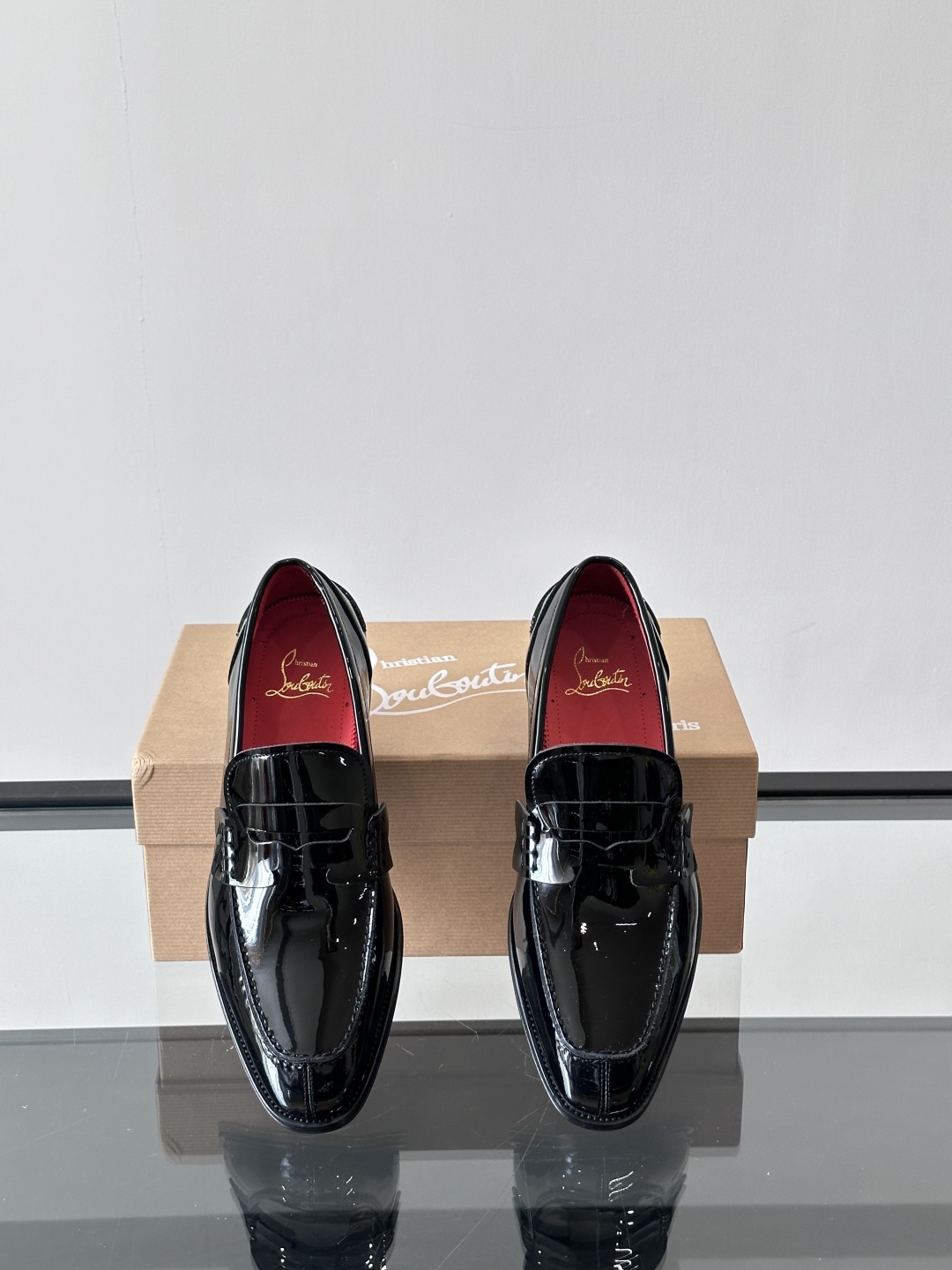 Christia*.Loubouti*高端男士商务正装皮鞋，原版真牛皮大红底，意大利进口牛皮大底，头层牛