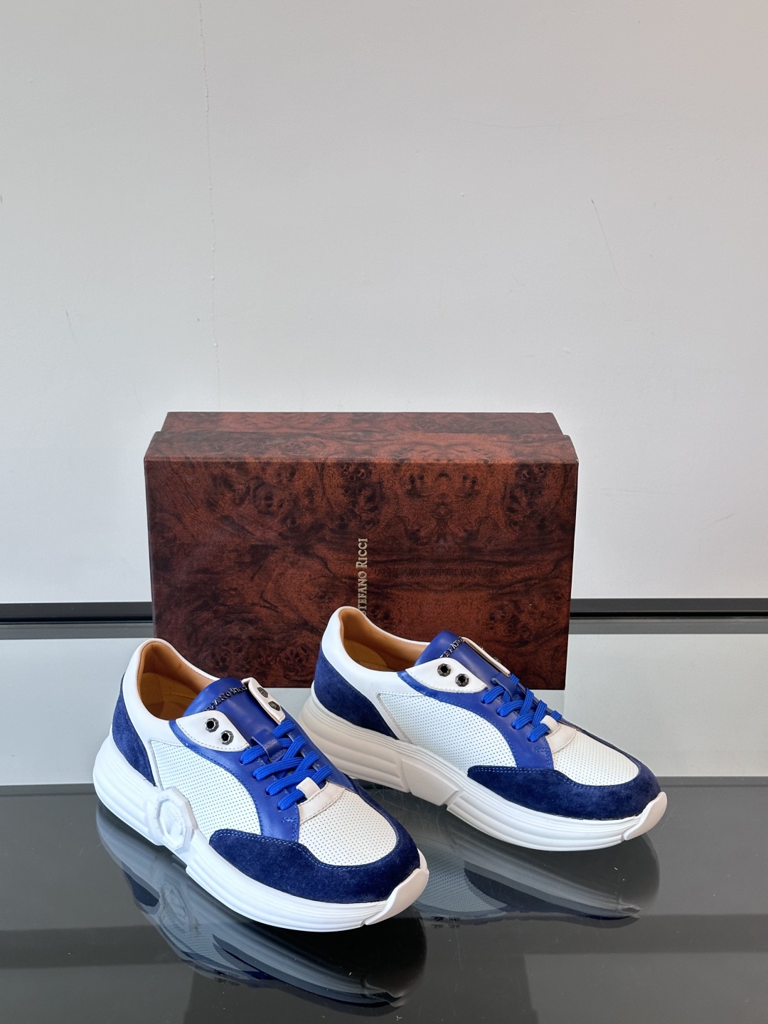 Stefano Ricci Leather Sneakers: Stylish, Breathable Design for Everyday Wear 6 cmp i1750065181439 7863 0 4