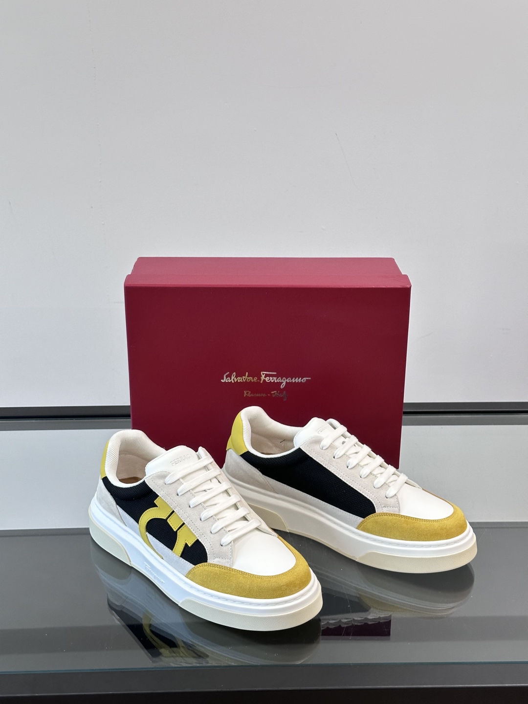 Ferragamo Men's Suede & Leather Trim Sneakers - Stylish & Comfortable 6 cmp i1750224245440 4657 0 4