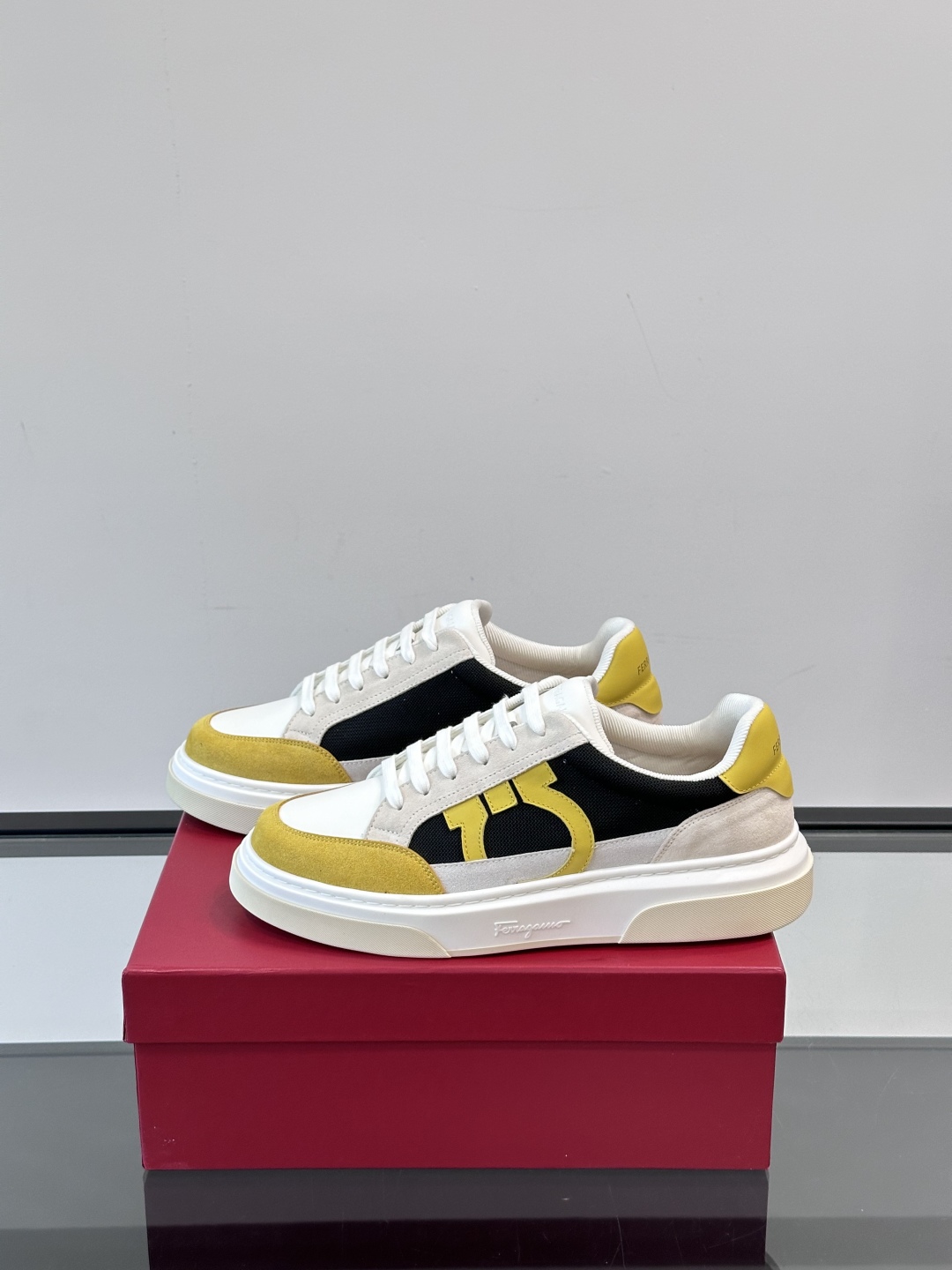 Ferragamo Men's Suede & Leather Trim Sneakers - Stylish & Comfortable 4 cmp i1750224245440 8001 0 2