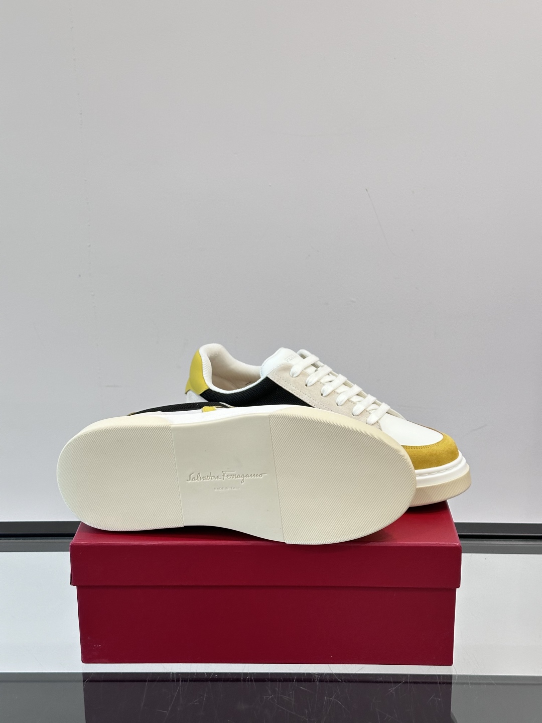 Ferragamo Men's Suede & Leather Trim Sneakers - Stylish & Comfortable 10 cmp i1750224245440 8446 0 8