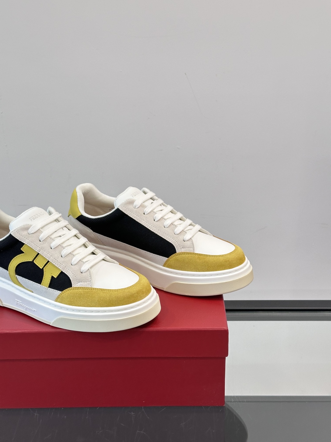 Ferragamo Men's Suede & Leather Trim Sneakers - Stylish & Comfortable 8 cmp i1750224253344 9159 0 6