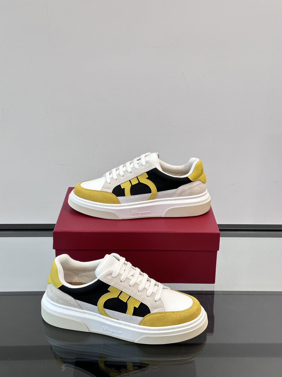 Ferragamo Men's Suede & Leather Trim Sneakers - Stylish & Comfortable 5 cmp i1750224253390 7625 0 3