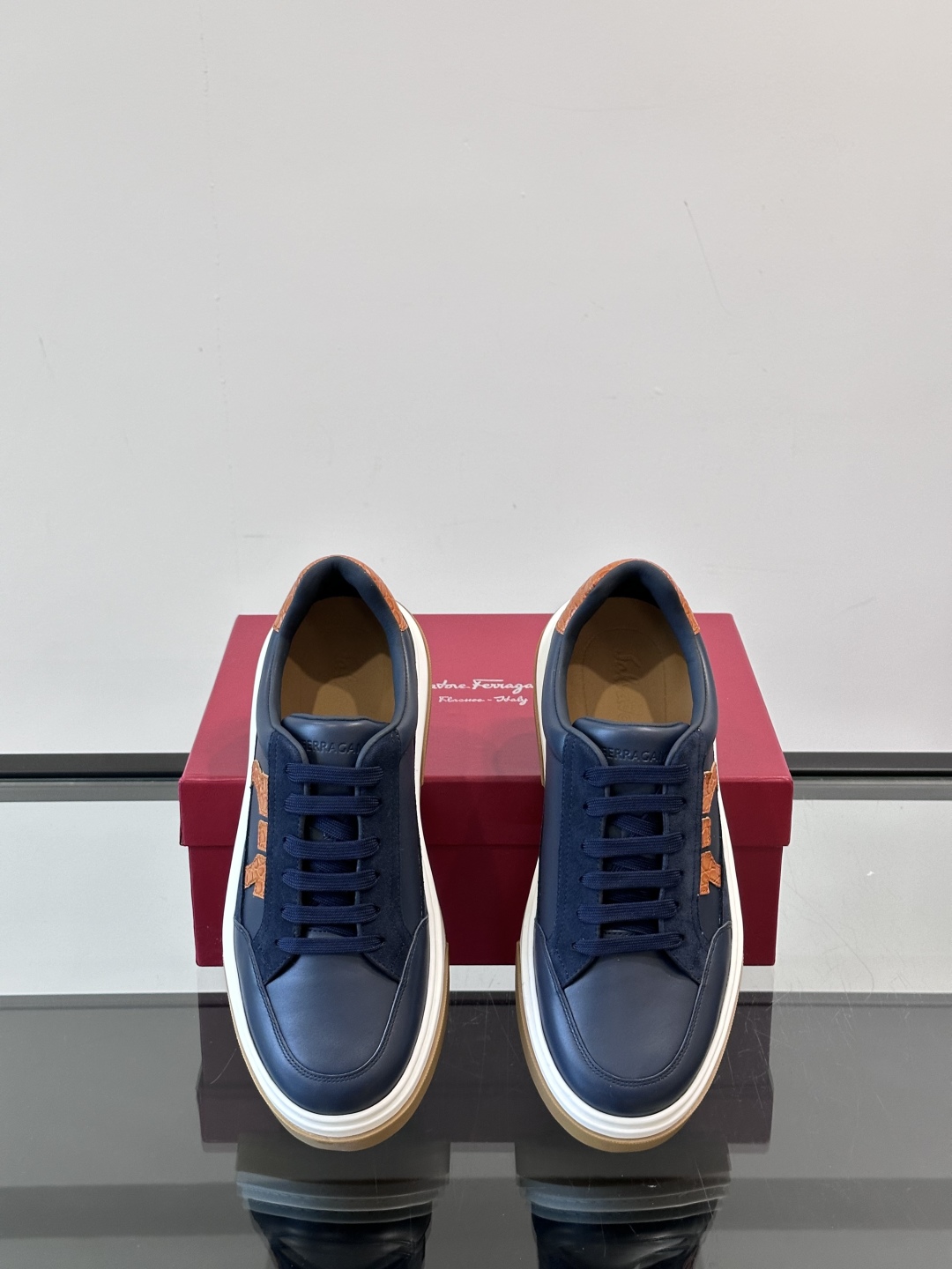 Ferragamo Men's Gancini Trim Sneakers - Stylish Low-Top Design 7 cmp i1750224581377 7976 0 5