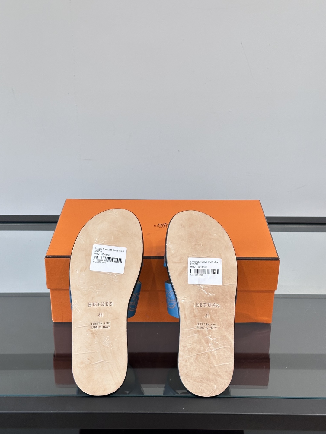 ◾️▫️Hermes 高端真皮大底男士拖鞋，高品质经典单品，用料上乘考究，版型宽松舒适，推荐入手，鞋面选