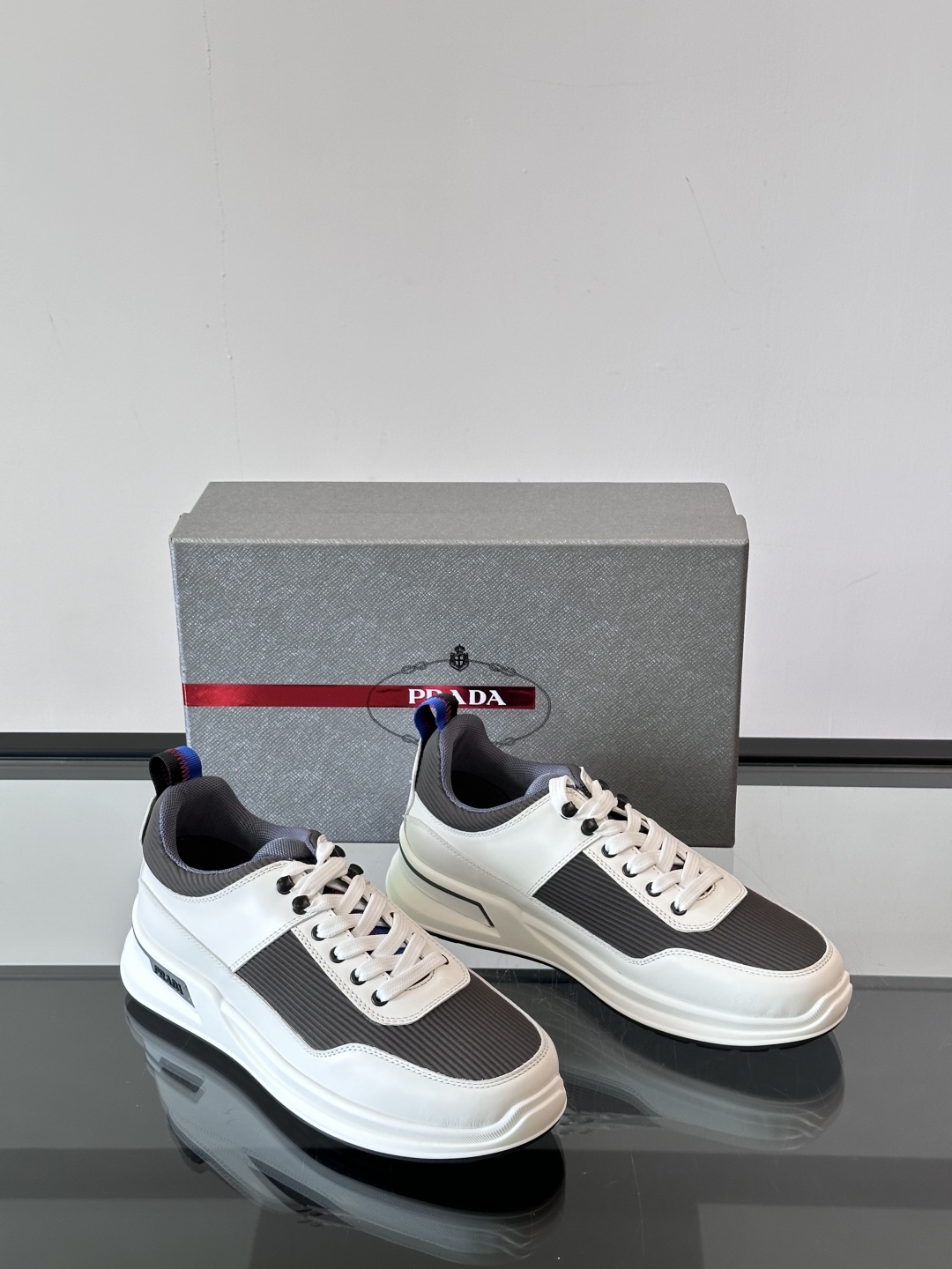 Prada Men's Leather & Mesh Sneakers - Stylish, Comfortable, and Breathable 6 cmp i1750396375113 7052 0 4