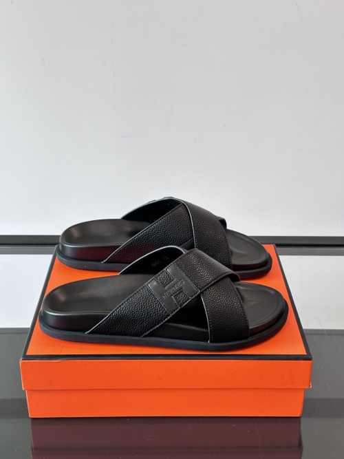 Hermes Men's Premium Leather Cross Strap Sandals | Comfortable & Stylish 1 Hermes Men's Premium Leather Cross Strap Sandals | Comfortable & Stylish