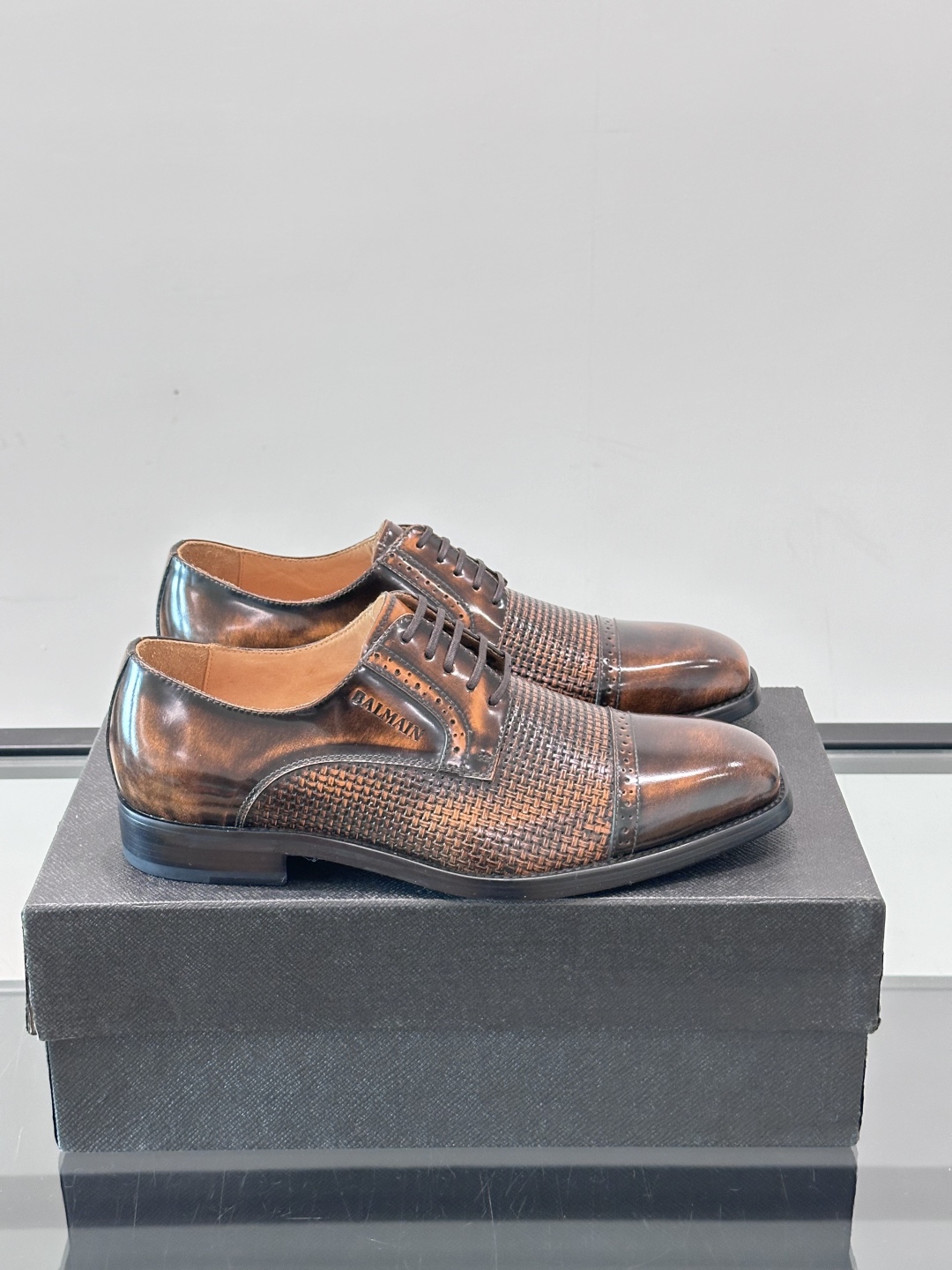 Balmain Men's Leather Dress Shoes - Imported Calfskin, Sizes 39-44 2 cmp i1751638233896 8110 0 0