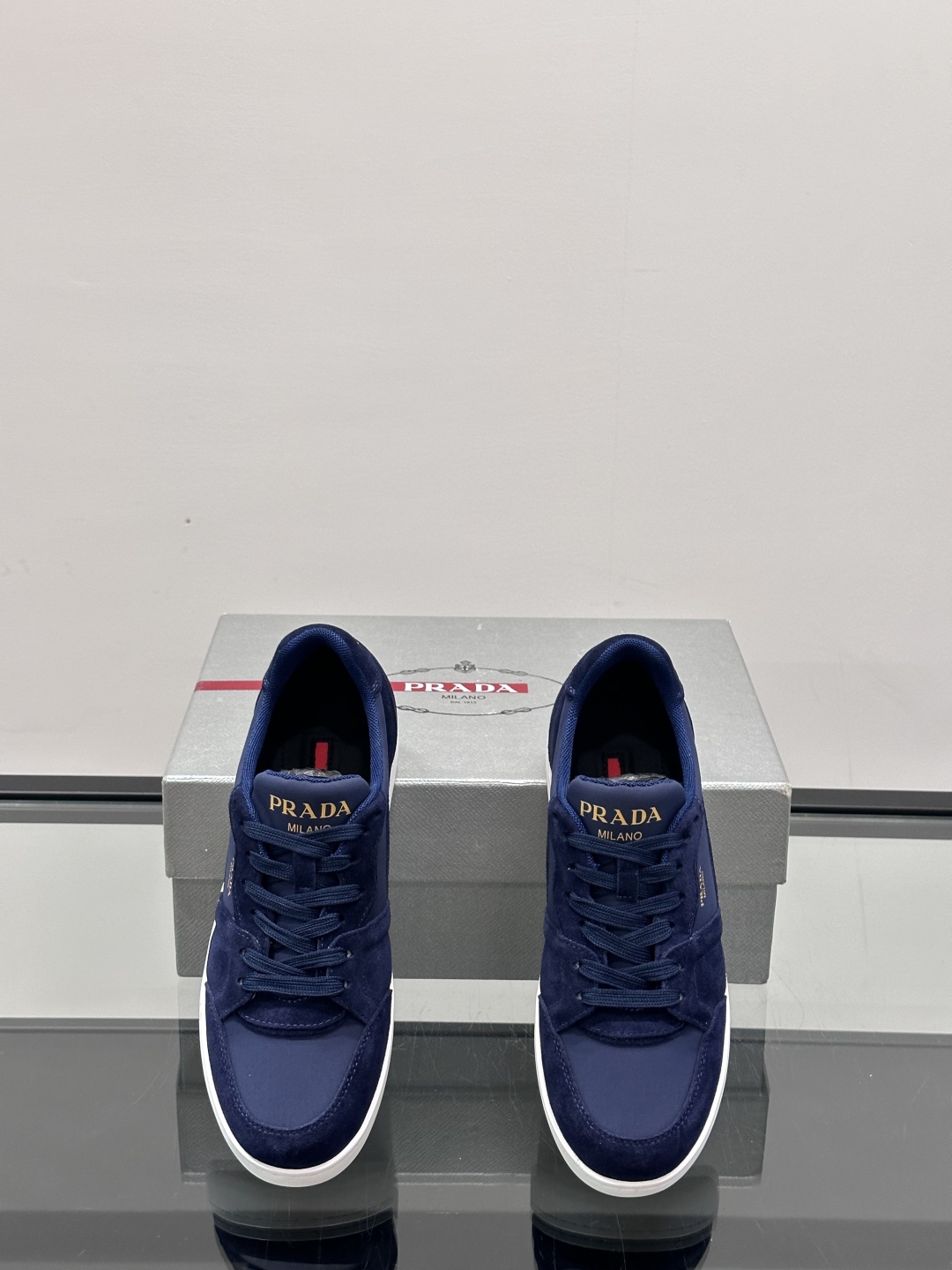 Prada Men's Leather and Suede Sneaker - Casual and Comfortable Shoes 7 cmp i1751778760389 8323 0 5
