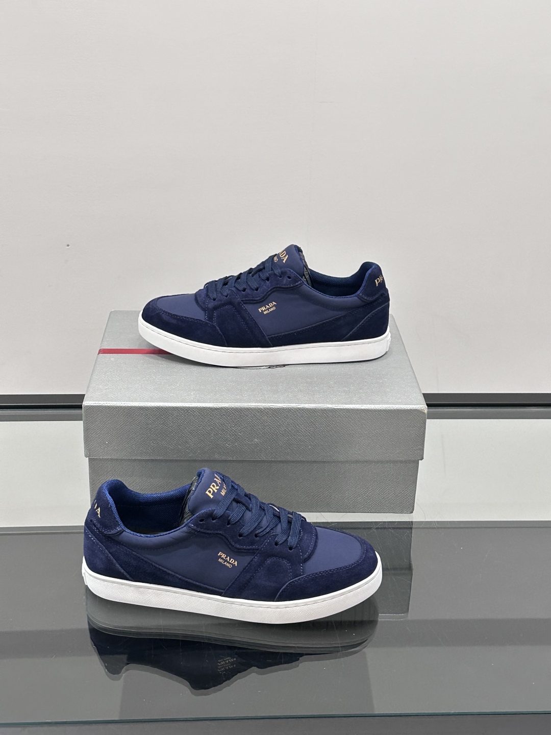 Prada Men's Leather and Suede Sneaker - Casual and Comfortable Shoes 5 cmp i1751778760474 7145 0 3
