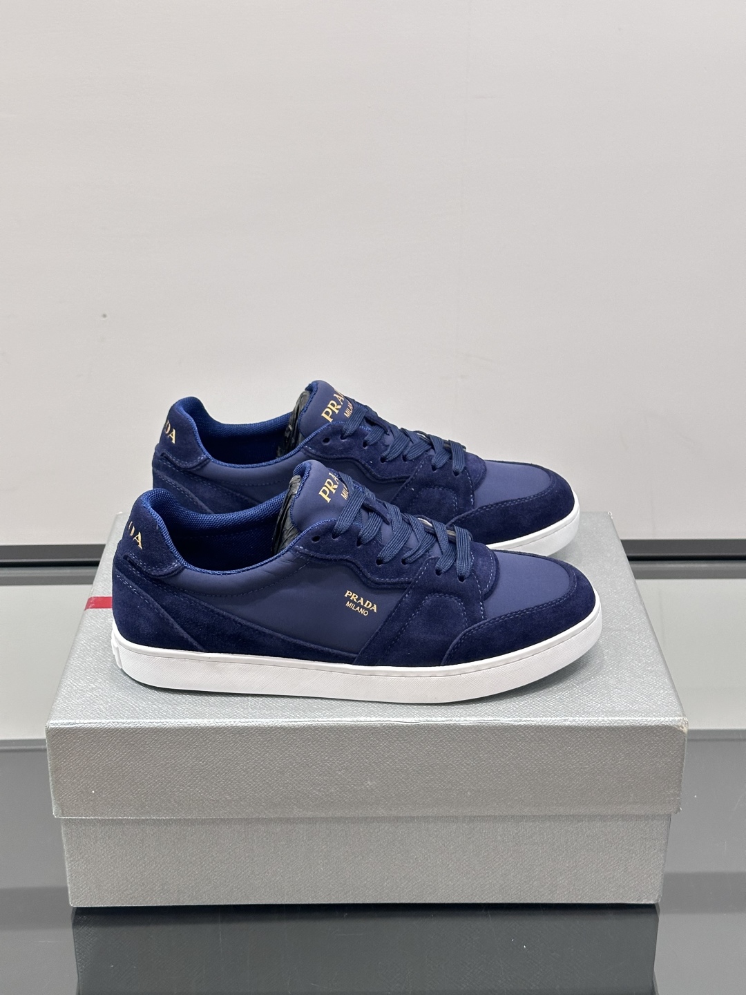 Prada Men's Leather and Suede Sneaker - Casual and Comfortable Shoes 2 cmp i1751778760505 8838 0 0