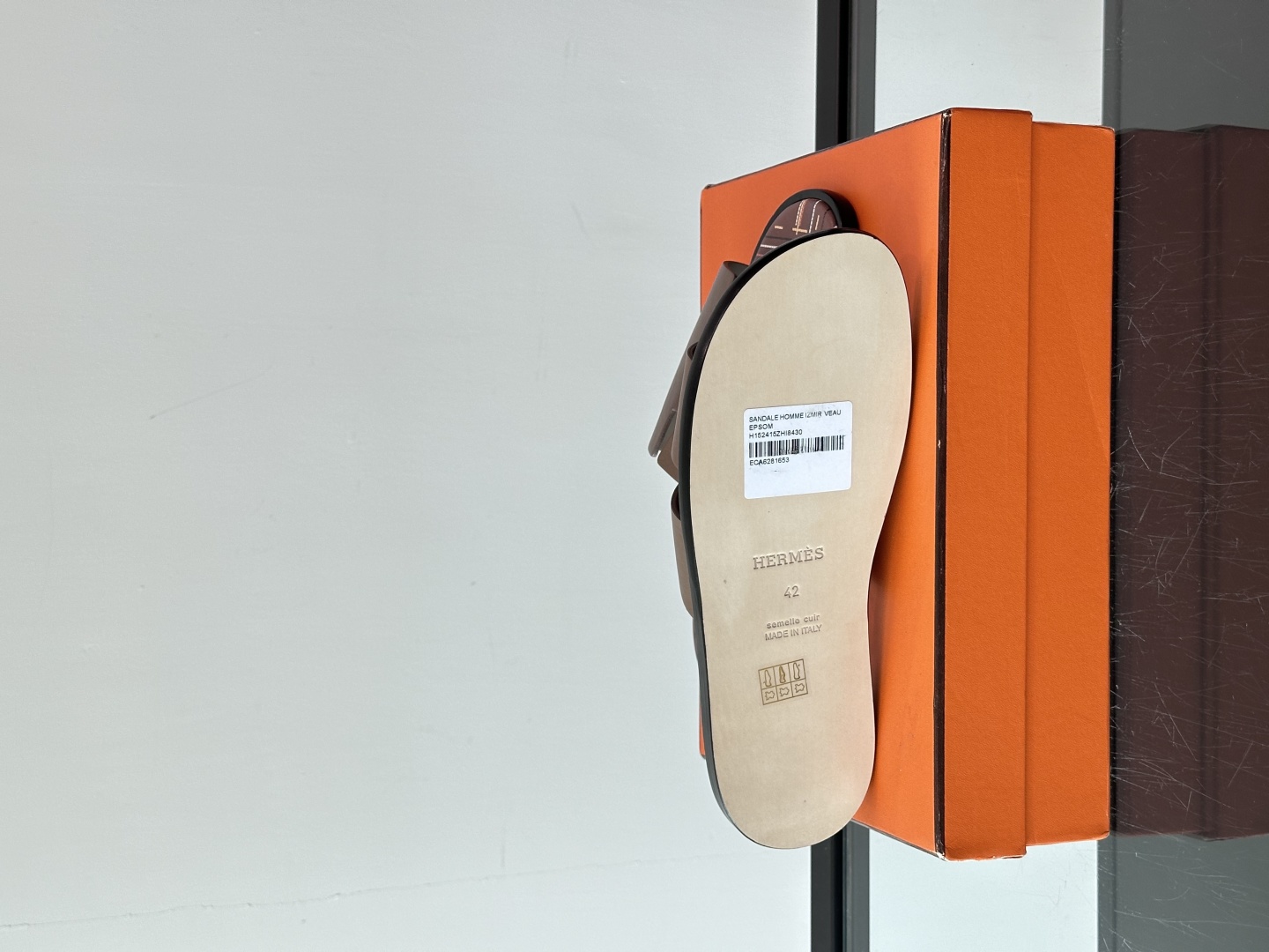 ◾️▫️Hermes 高端真皮大底男士拖鞋，高品质经典单品，用料上乘考究，版型宽松舒适，推荐入手，鞋面选