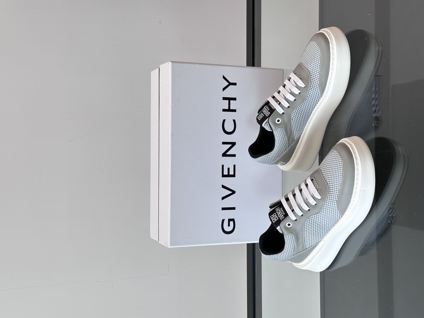 ▫️Gv *y～全新GIV 1男士厚底增高休闲运动鞋，鞋面高品质小牛皮拼接透气布面制成！上脚效果帅气有型