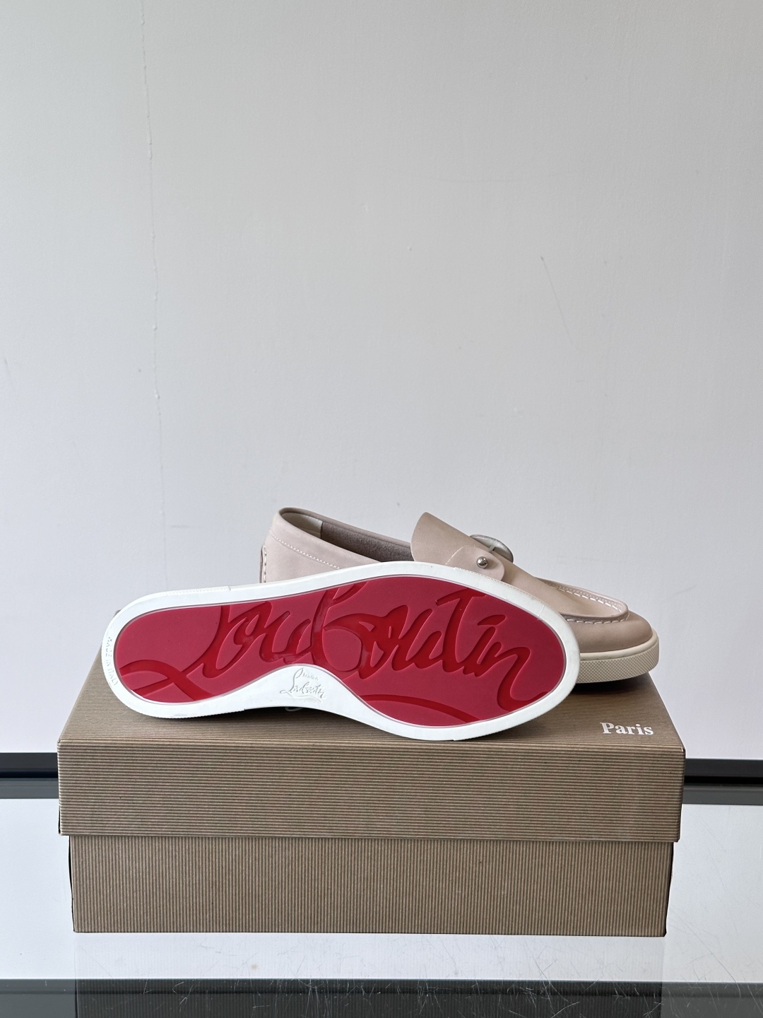 CL 黑色一脚蹬 男士老钱风休闲鞋Christian Louboutin 休闲鞋👟！这双老钱风一脚蹬 脚