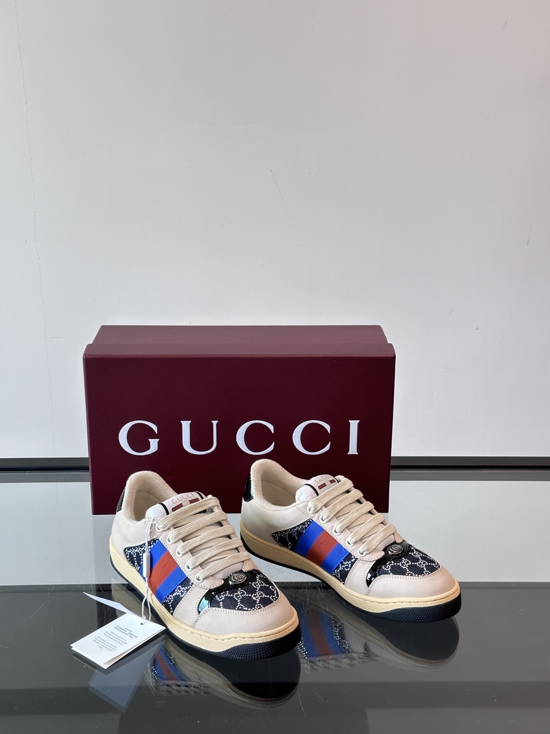 Gucci Screener 脏脏鞋新配色🩷❤️🧡💛最新配色的多巴胺风也太好看了吧‼️男女鞋都超爱的😄。