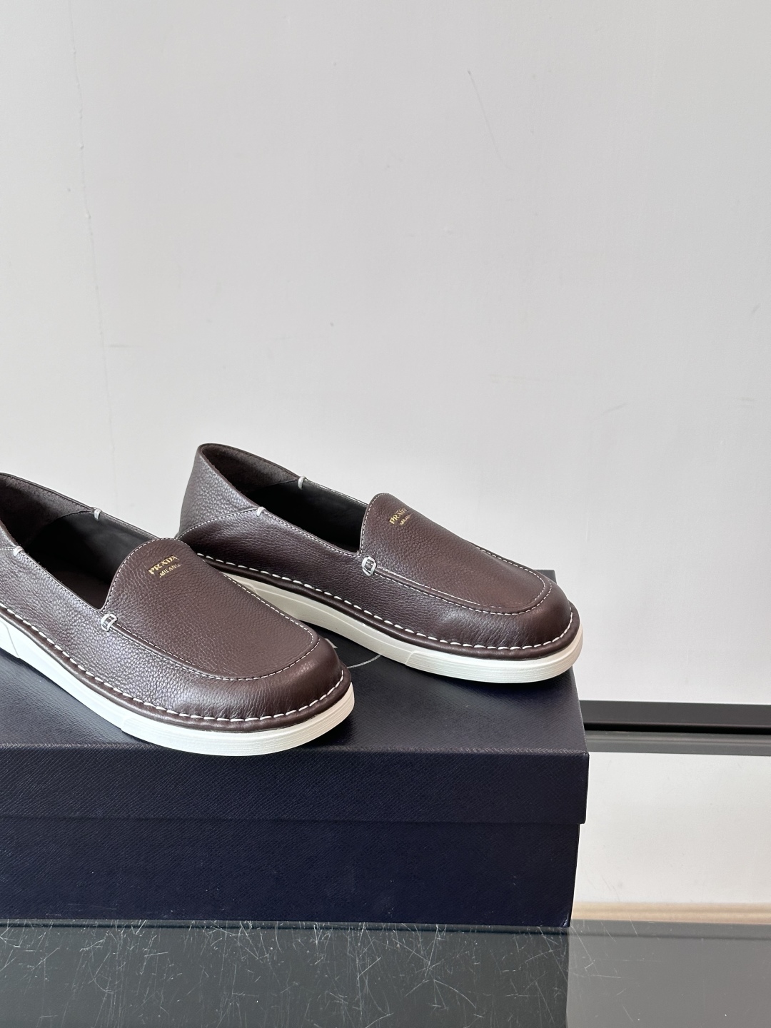 Prada Men's Leather Driving Loafers - Comfortable & Stylish Size 39-44 8 cmp i1754731774954 7762 0 6